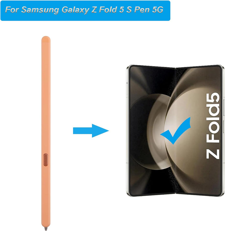 Neuer Ersatz S Stylus Touch S Pen kompatibel mit Samsung Galaxy Z Fold 5 S Pen 5G (Orange)