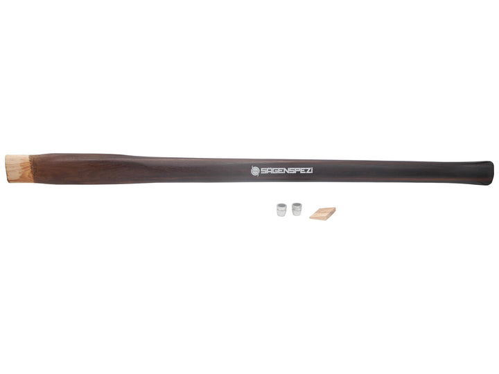90 cm Sägenspezi Stiel aus Hickory Holz Griff Ersatzstiel für Sägenspezi Spalthammer 3000 g Stielkop