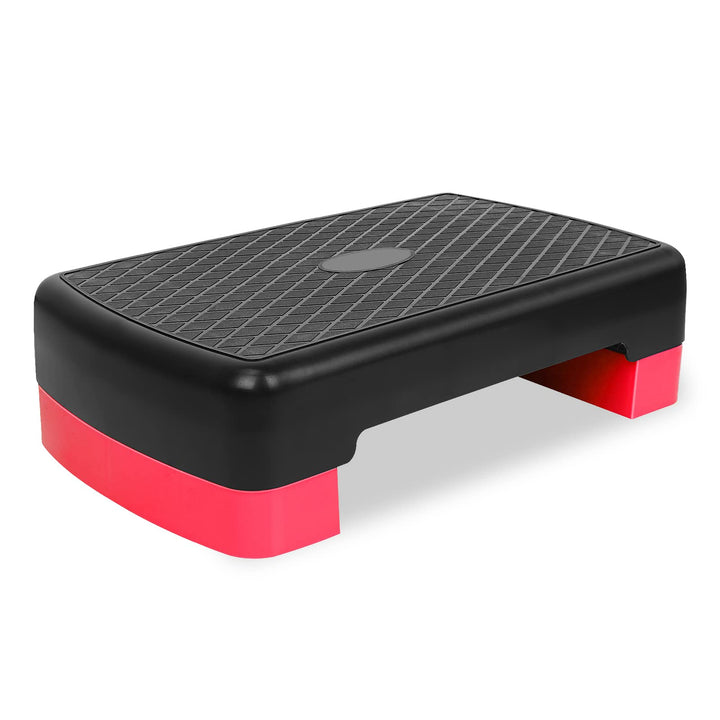 Höhenverstellbarer Aerobic-Stepper für Fitness und Training, 2 Stufen, mit 2 Erhöhungen, verstellbar