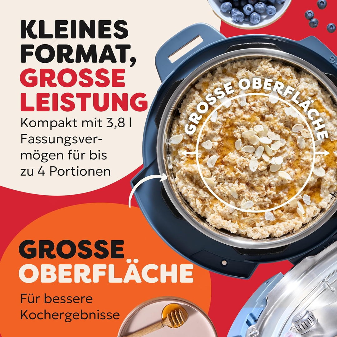 Instant Pot Multikocher, 3.8L 7-in-1 Smart Cooker - Schnellkochtopf, Schongarer, Reiskocher, Sautier