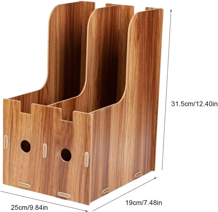 Holz Schreibtisch Organizer, Aufbewahrungsbox Ordnungssystem Briefablage A4 Notizzettel Stifte ordne