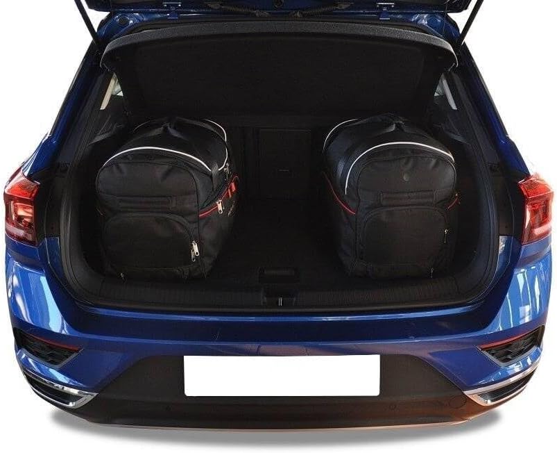 KJUST Dedizierte Kofferraumtaschen 3 STK kompatibel mit VW T-ROC I 2017+ CarBags