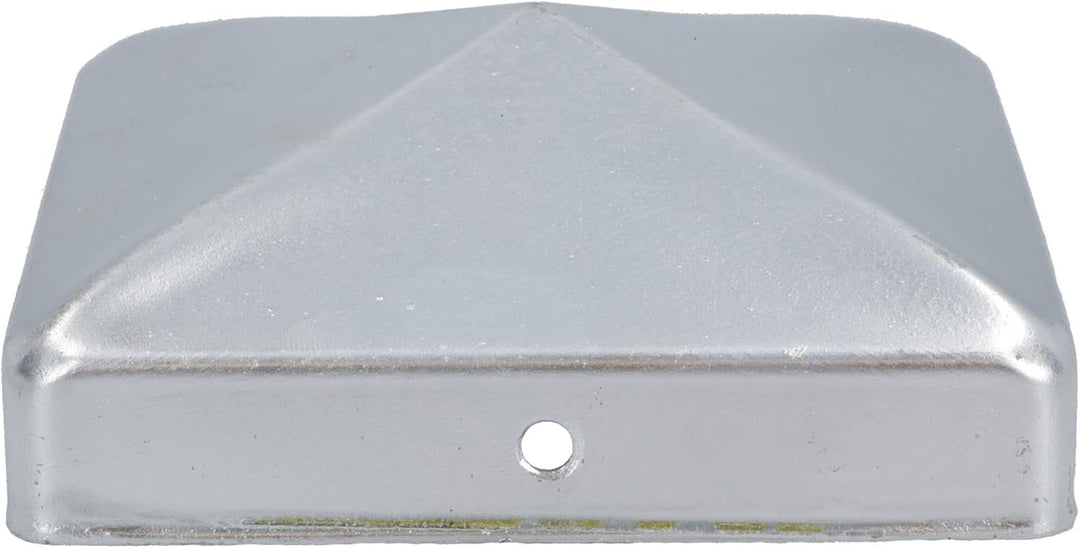 Zaunpfostenkappen aus Metall für Zaunpfosten, 75 mm x 75 mm, Schutzabdeckung, Silber, 16 Stück 16 x