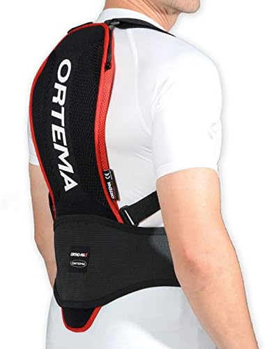 ORTEMA Ortho-MAX Light - Leichter & Verstellbarer Unisex Rückenprotektor - Level 1 für Ski/Snowboard