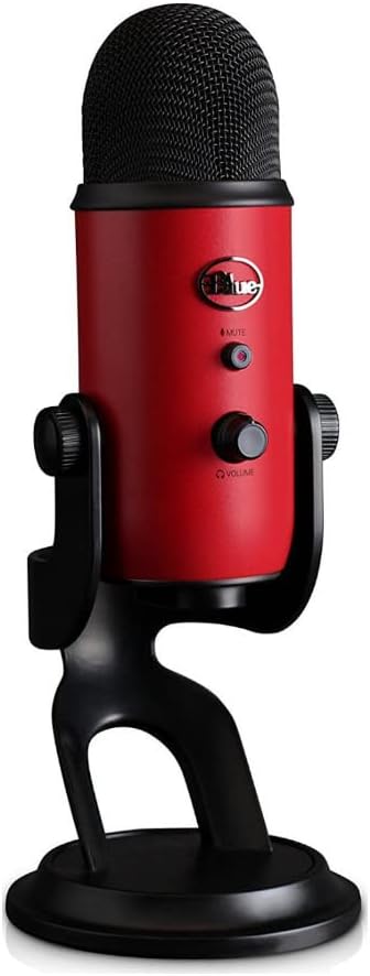 Blue Microphones Yeti USB-Mikrofon für Aufnahme und Streaming auf PC und Mac, verstellbares Stativ,