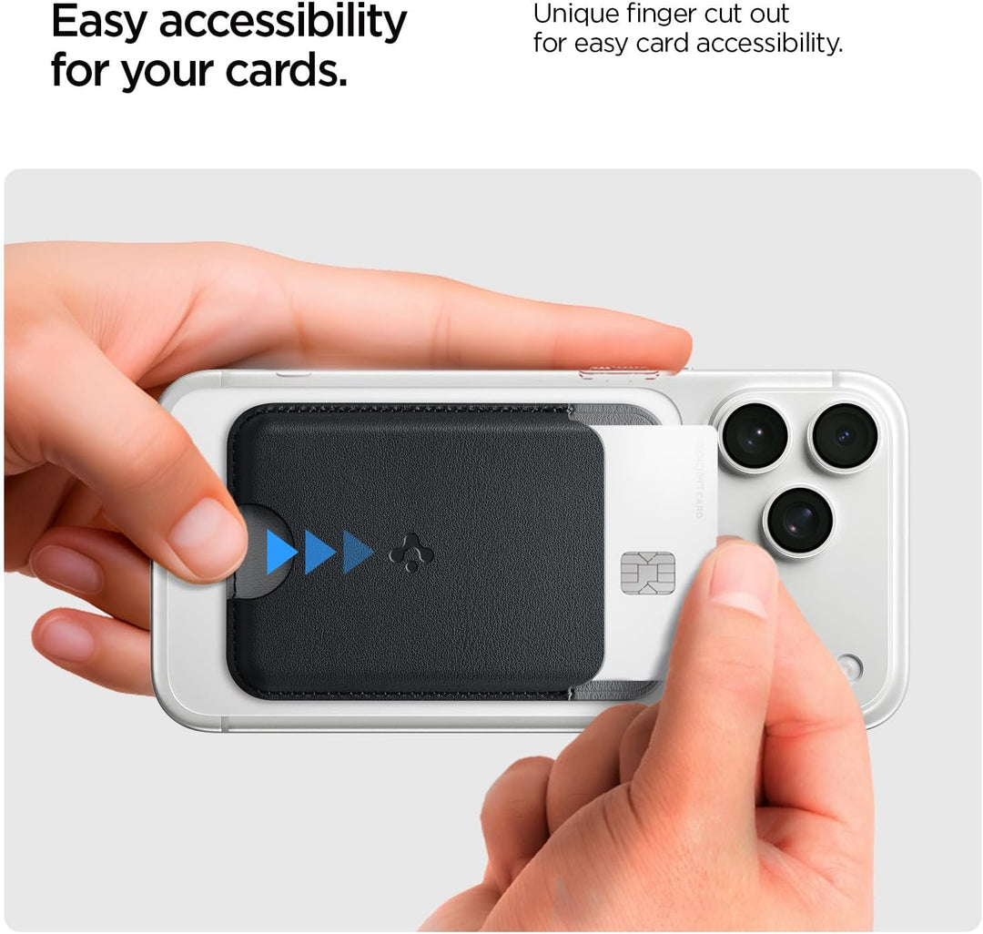Caseology Nano Pop Magnetic Wallet [Kraftvolle Doppelstruktur] Rutschfester Silikon und magnetischer