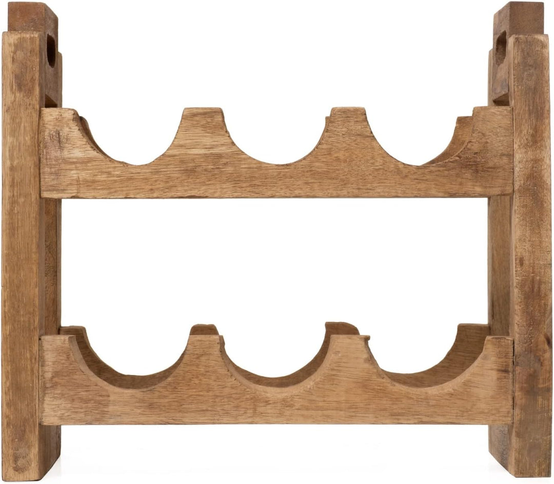 Moritz Weinregal Weinhalter Flaschenregal 35 x 38 x 19 cm aus Holz Aufbewahrungsregal Weinflaschenha