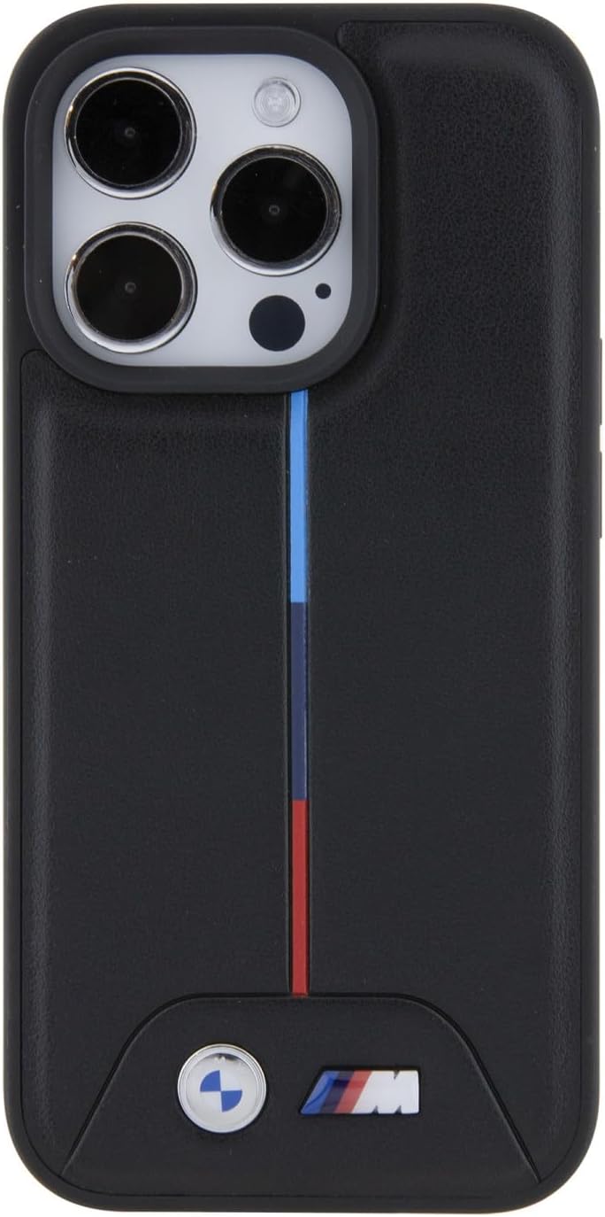 BMW BMHCP15L22PVTK Hülle für iPhone 15 Pro 6.1" Schwarz hardcase Quilted Tricolor
