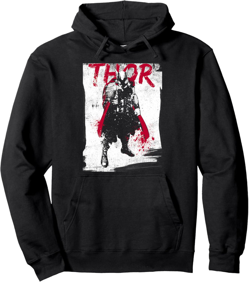 Marvel Thor Dark Splatter Portrait Pullover Hoodie