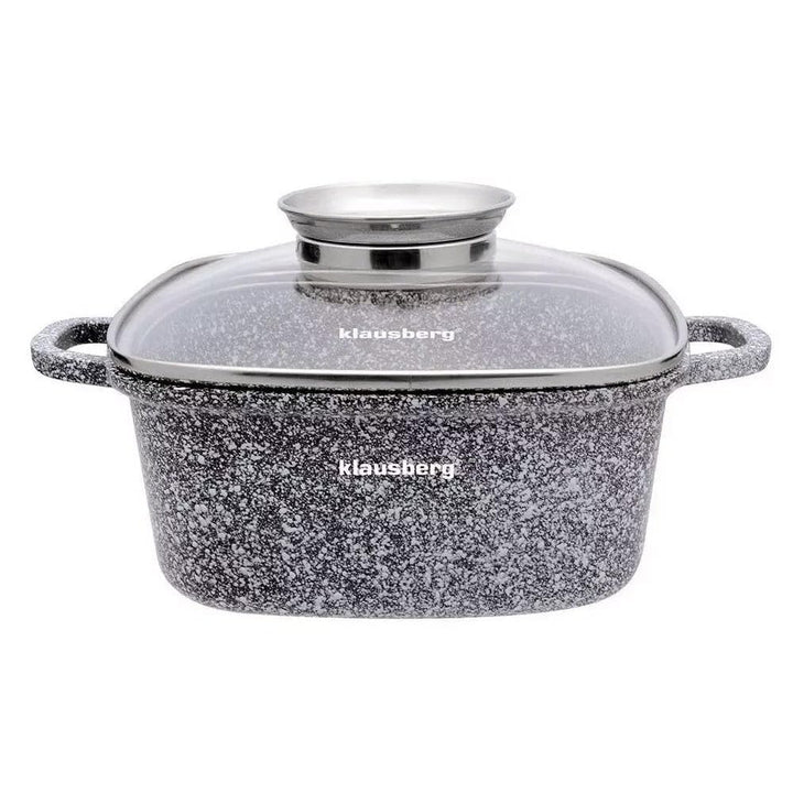 Topf mit Marmorbeschichtung Kochtopf KLAUSBERG (20x20cm 2,8l), 20x20cm 2,8l