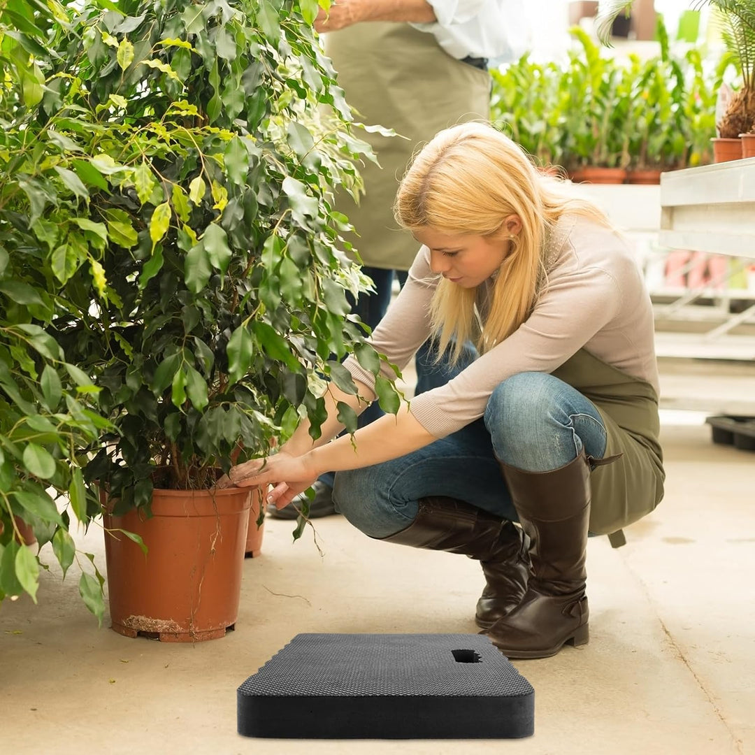 APACALI 3 Stück Garten Kniekissen Schwarz, 43x28x4CM Kniekissen Arbeit, Dicken Kniekissen Garten, Wa