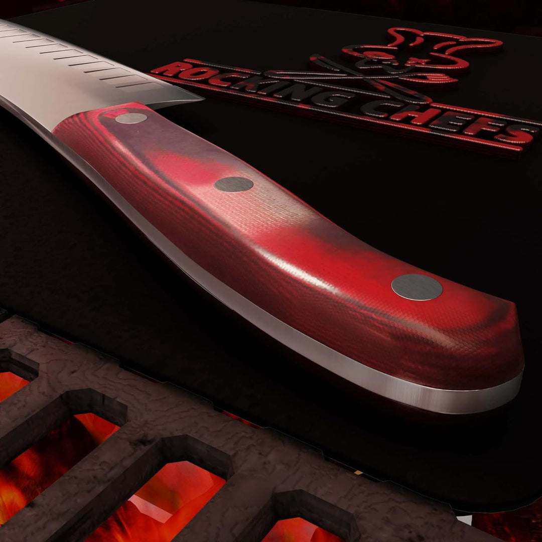 GIESSER seit 1776 - Made in Germany - Japanisches Kochmesser 16 cm, Kullenschliff Rocking Chef, Prem