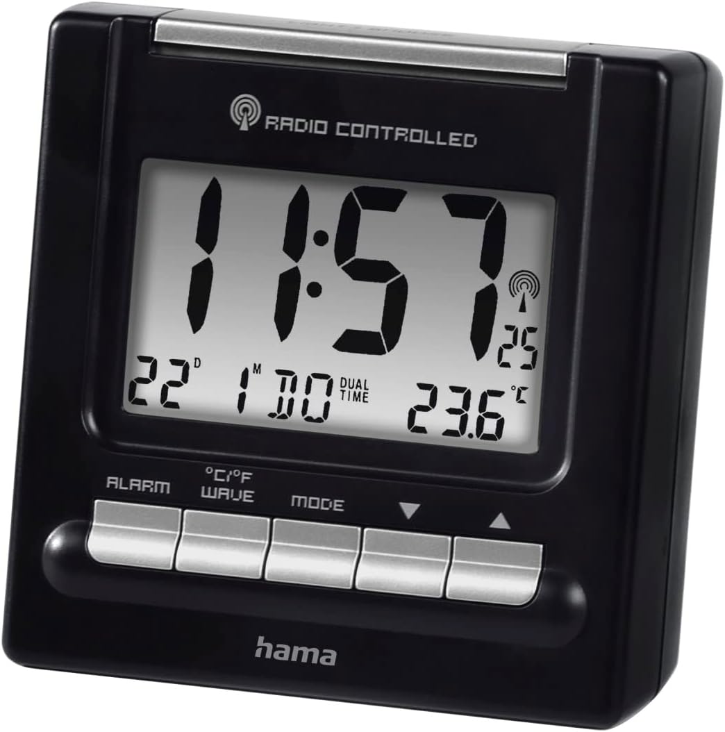 Hama Radiowecker Digital, Schwarz, S
