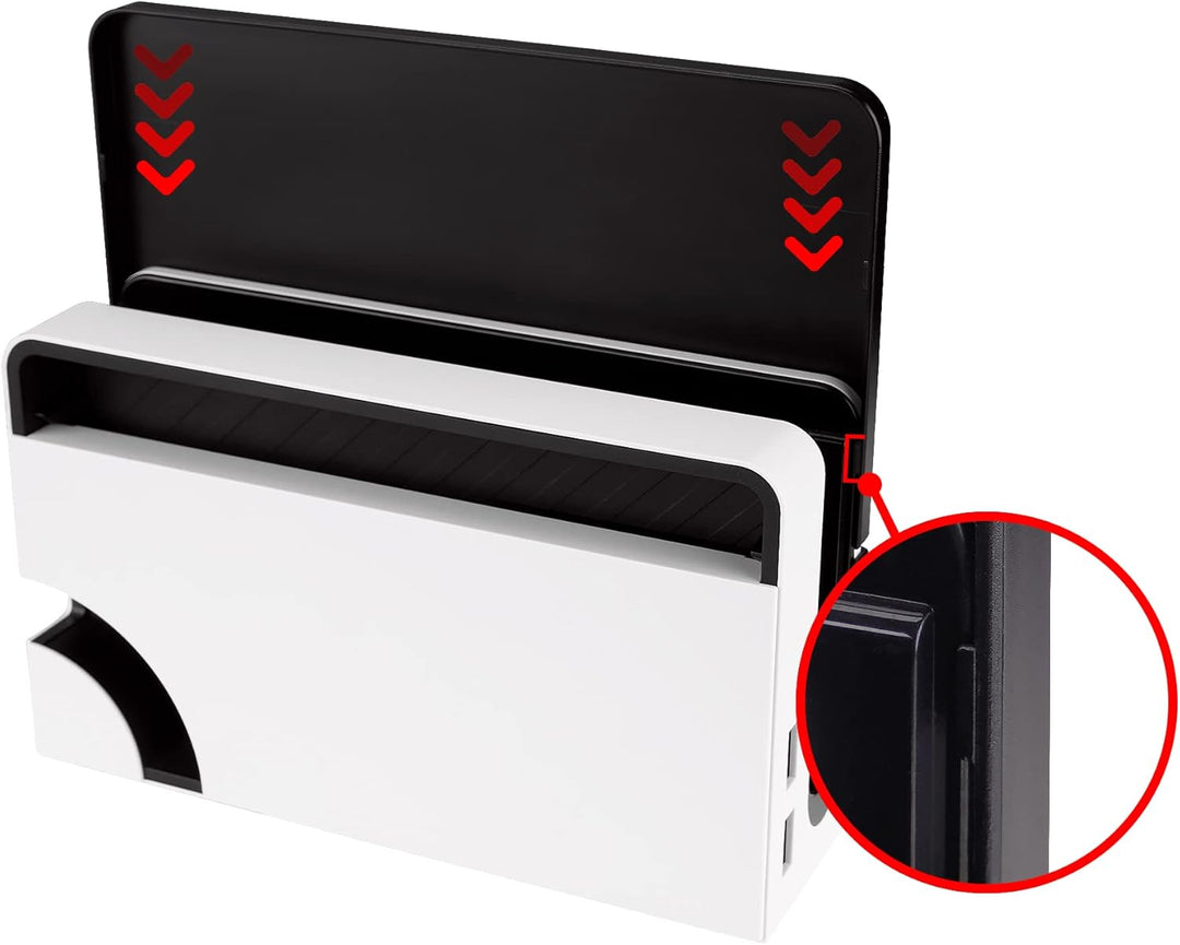 playvital Hülle Schutzhülle für Nintendo Switch OLED Dock, Cover Case taubfeste Kratzfeste Tasche Zu