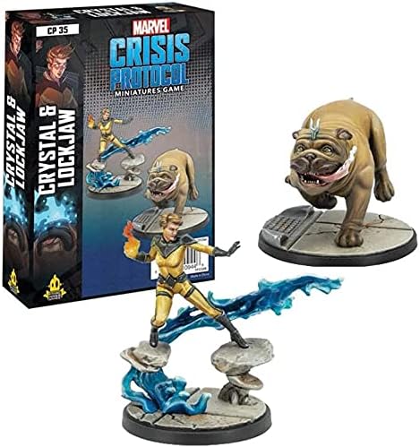 Atomic Mass Games - Marvel Crisis Protocol: Character Pack: Crystal and Lockjaw - Miniature Game CP3