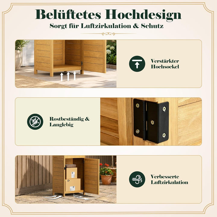 Pamapic Paketbox, Extra Grosse Briefkasten mit Paketfach den Aussenbereich, Bodenmontiert, Abschlies