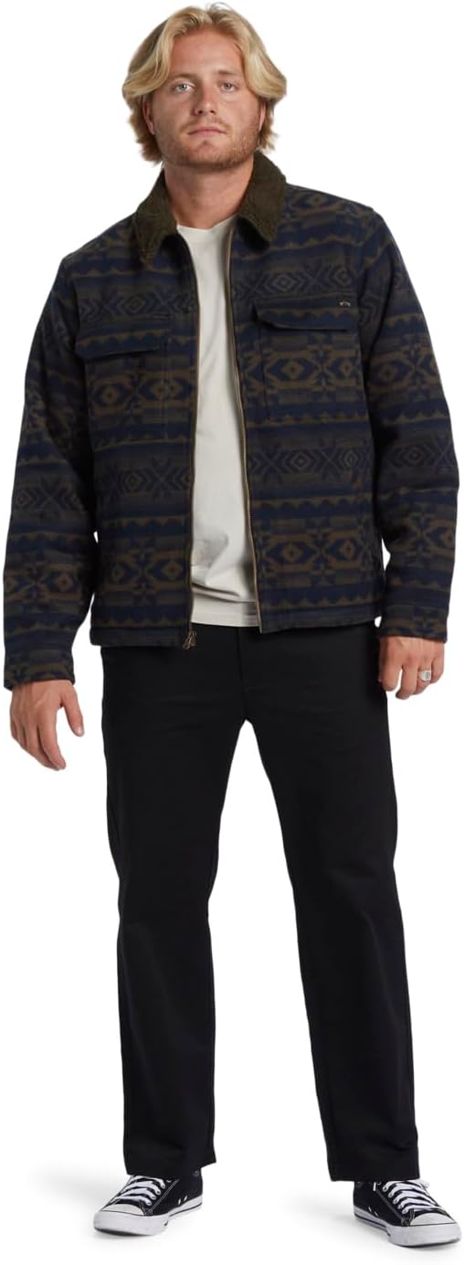 BILLABONG Herren Barlow Sherpa Jacke S DARK BROWN, S DARK BROWN