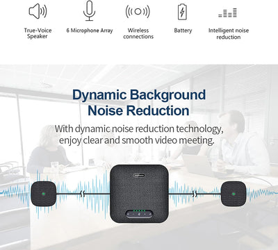 Matosio Octopus Pro Konferenzlautsprecher mit Mikrofon Bluetooth und USB, integriertes Mikrofon mit