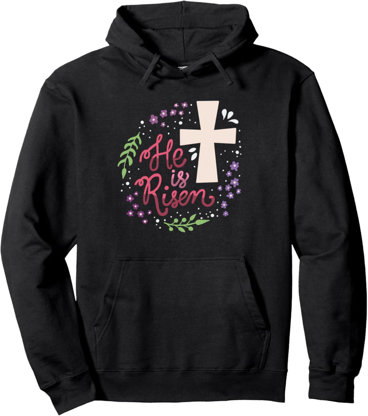 Er ist auferstanden Christliche Ostern Frohe Ostertage Pullover Hoodie