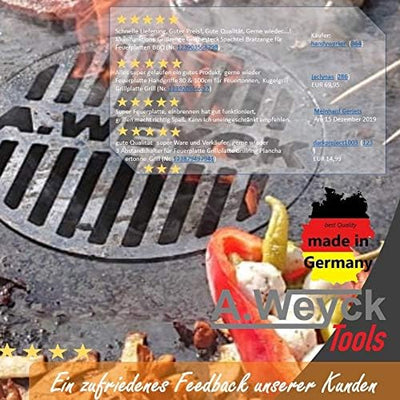 A. Weyck Tools 3 Abstandshalter für Feuertonne Feuerplatte Grillring Plancha #11