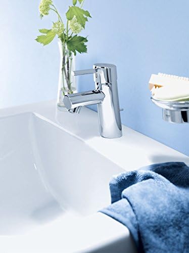 GROHE Concetto - Einhand-Waschtischbatterie (DN 15, S-Size, Einlochmontage) chrom, 32204001, Silber
