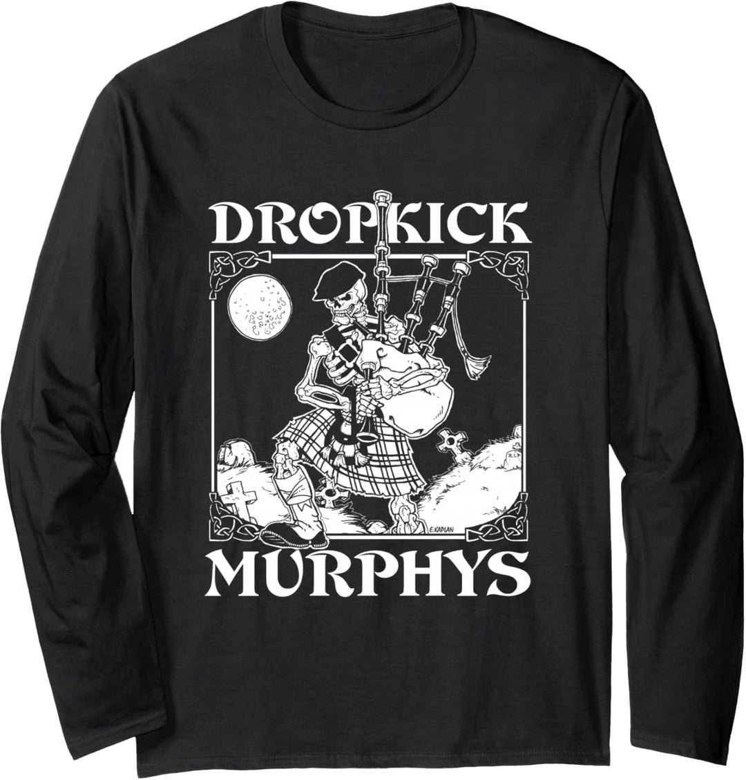 Dropkick Murphys - Official Merchandise - Skeleton Piper Langarmshirt