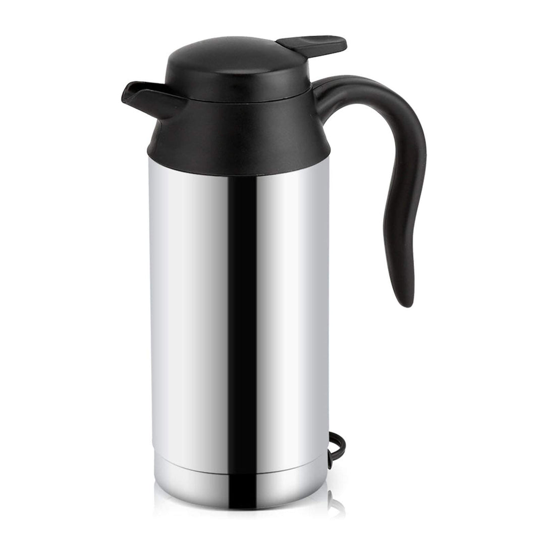 Auto Wasserkocher, 750 ml 12V Elektrische Wasserkocher mit Zigarettenanzünder, Edelstahl Auto Heizbe