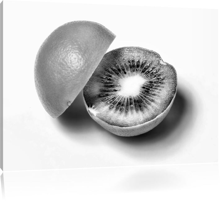 Pixxprint Orangen Kiwi Fruit Früchte Obst als Leinwandbild/Grösse: 100x70 / Wandbild/Kunstdruck/fert