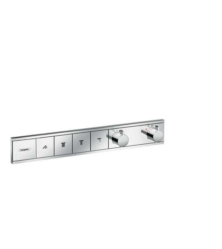 hansgrohe Unterputz Thermostat RainSelect (für 4 Funktionen) chrom Chrom 4 Funktionen, Chrom 4 Funkt