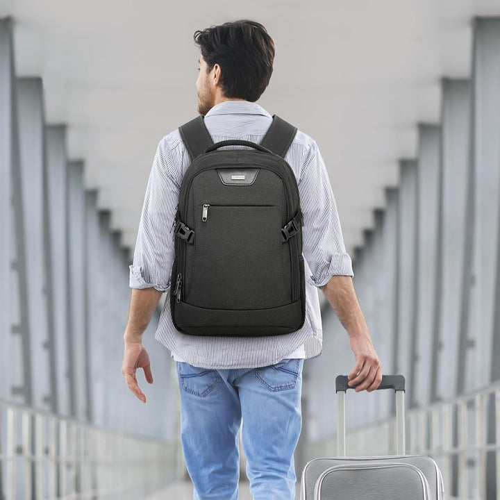 VINBAGGE Wasserdicht Anti Diebstahl Rucksack 15,6 Zoll Laptop Rucksack Herren Schulrucksack Grosser