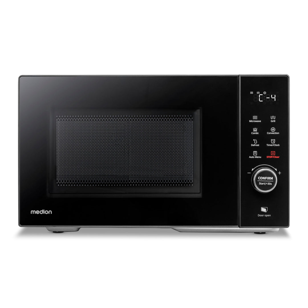 MEDION Mikrowelle mit Grill und Heissluft (23 Liter, 900 Watt, 1000 Watt Grill, 1680 Watt Heissluftf