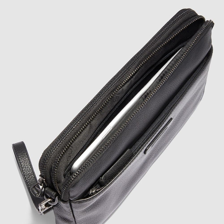 PIQUADRO POCHETTE X SCHWARZ AC6156MOSR/N modus restyling Kupplung Fronttasche Leder SCHWARZ ND Wahl=
