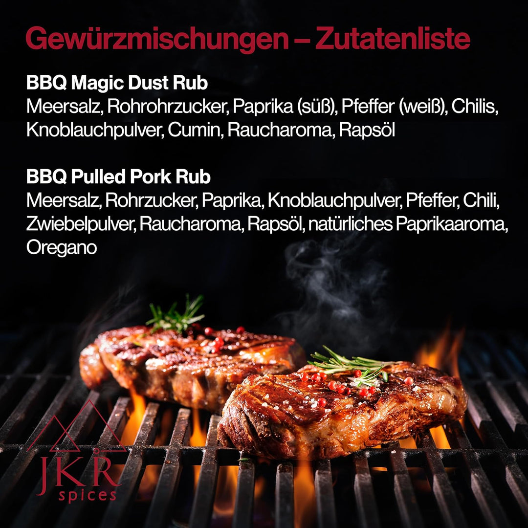 JKR Spices Magic Dust Rub 900g | BBQ Rub | BBQ Grill Fleisch Marinade | BBQ Gewürzmischung | Rub Gri