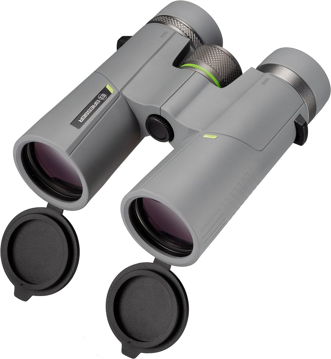 Bresser Fernglas 10x42 Wave, wasserdicht, mit BaK-4-Glas, UR-Vergütung und Brillenträgerokularen, pe
