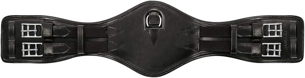 Passier anatomisch geformter Leder Dressurgurt, Kurzgurt, schwarz Schwarz 50cm, Schwarz 50cm