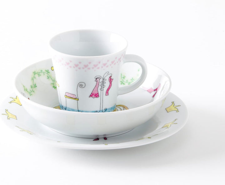 KAHLA 323460A76645C Kids Frühstücksteller 21,5 cm Märchenprinzessin | Frühstücksteller mit Prinzessi
