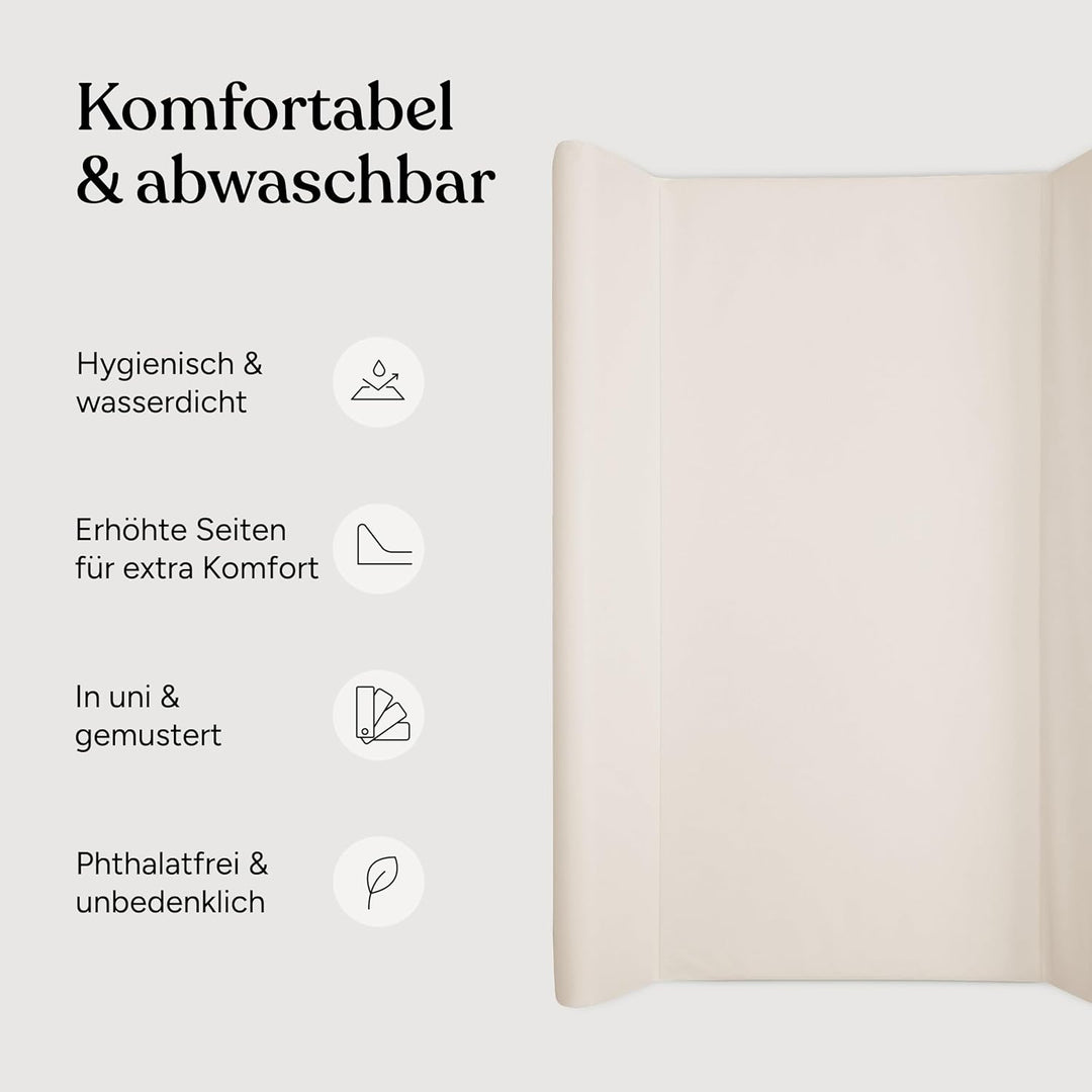 Ehrenkind® Abwaschbare Wickelauflage mit Keil - Hygienisch, Sicher und Vielseitig in Hellblau | Wick