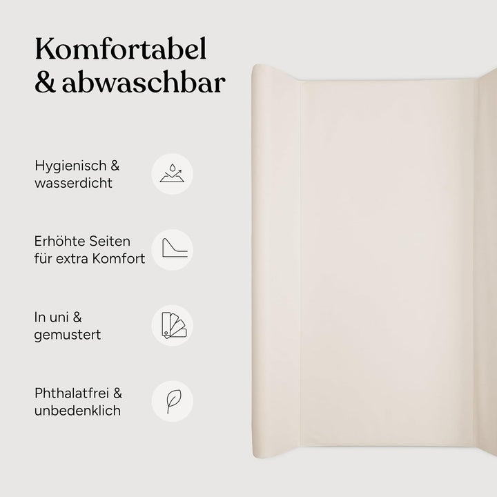 Ehrenkind® Abwaschbare Wickelauflage mit Keil - Hygienisch, Sicher und Vielseitig in Hellblau | Wick