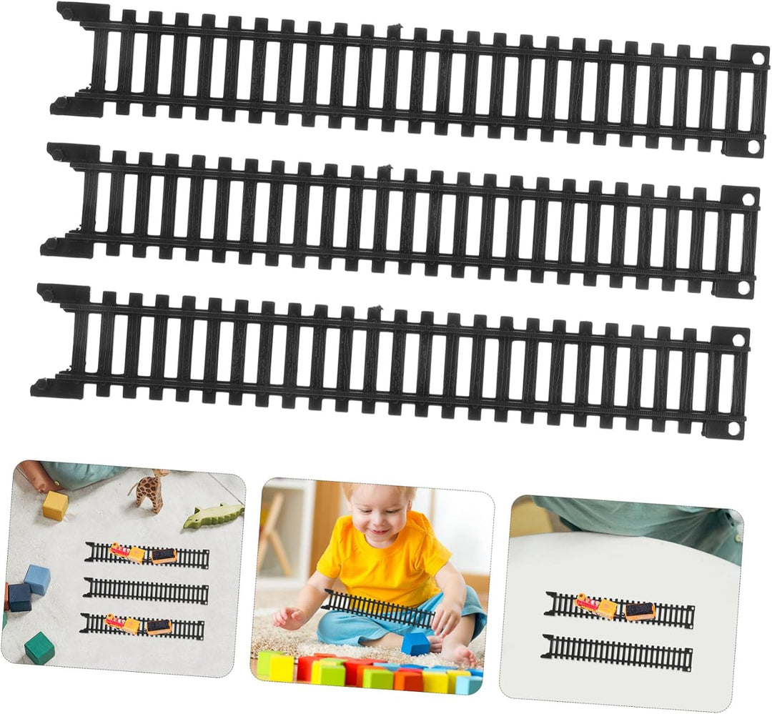 TOYANDONA Kinderzug Spielzeug aus Kunststoff 5 Stück Elektrisches Eisenbahnbausatz mit Pädagogischen