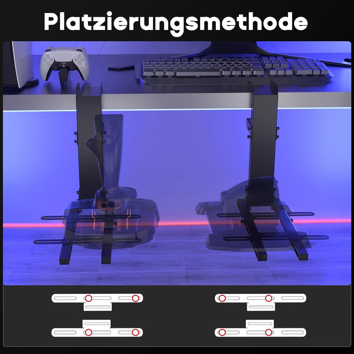 DIWANGUS HOTAS Halterung für Joystick &amp; Schubregler, 2er-Set