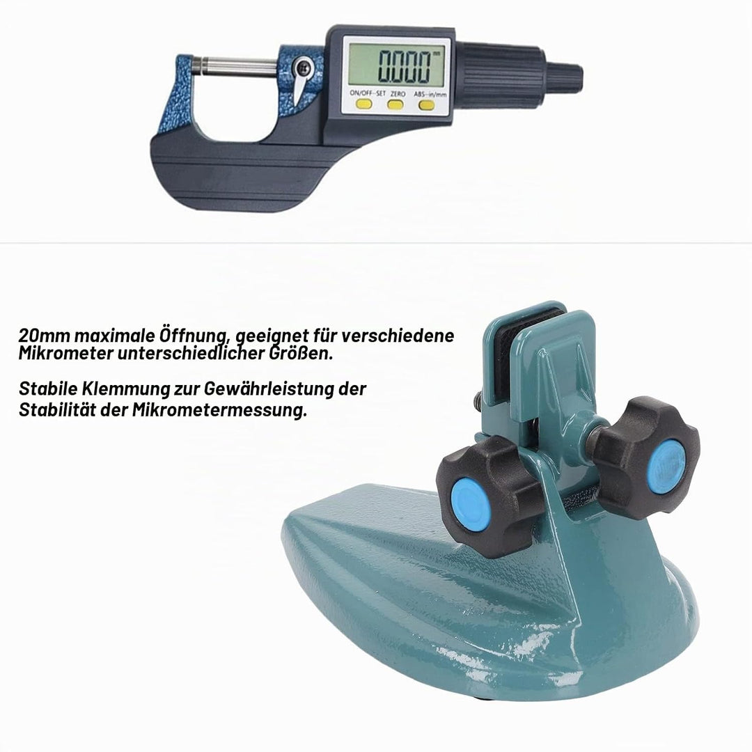 Präzisions Bügelmessschraube Halter Verstellbare Legiertem Stahl Mikrometer Halterung Sockel für Büg