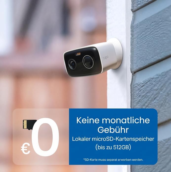Tapo C400 Aussenkamera Akku | Überwachungskamera aussen mit 1080p-HD-Video, WLAN, Nachtsicht, witter