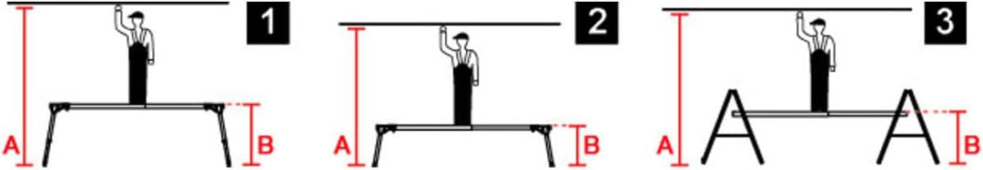 Krause TeleBoard Alu-Teleskop-Bohle Länge 2,05 bis 3,50 m