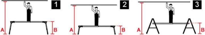 Krause TeleBoard Alu-Teleskop-Bohle Länge 2,05 bis 3,50 m