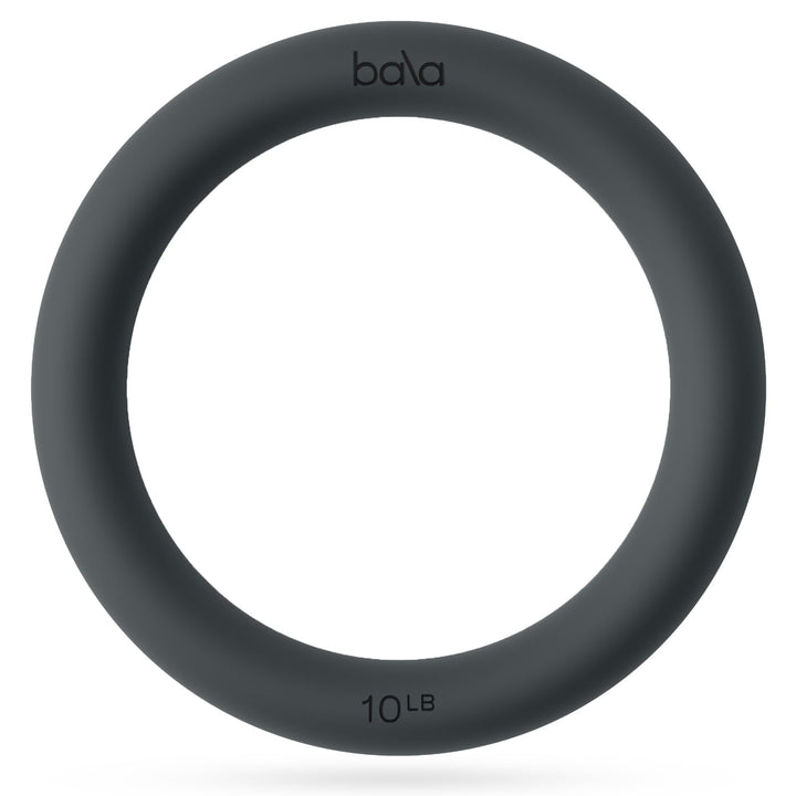 Bala Power Ring, 2-in-1 Kettlebell & Dumbbell, 10lb - Full Body Home Gym Workout Equipment for Stren