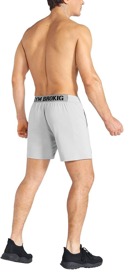 BROKIG Herren Sport Shorts Schnell Trocknend Kurze Hose Sporthose Trainingsshorts für Laufsport S He