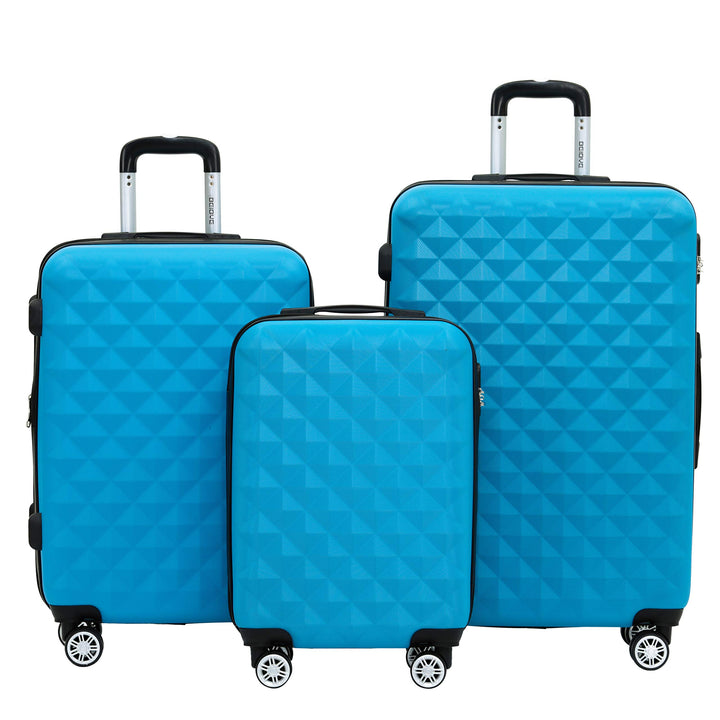 BEIBYE Trolley Koffer Reisekoffer Reisekofferset Gepäckset Kofferset 4 Zwillingsrollen Hartschale (T