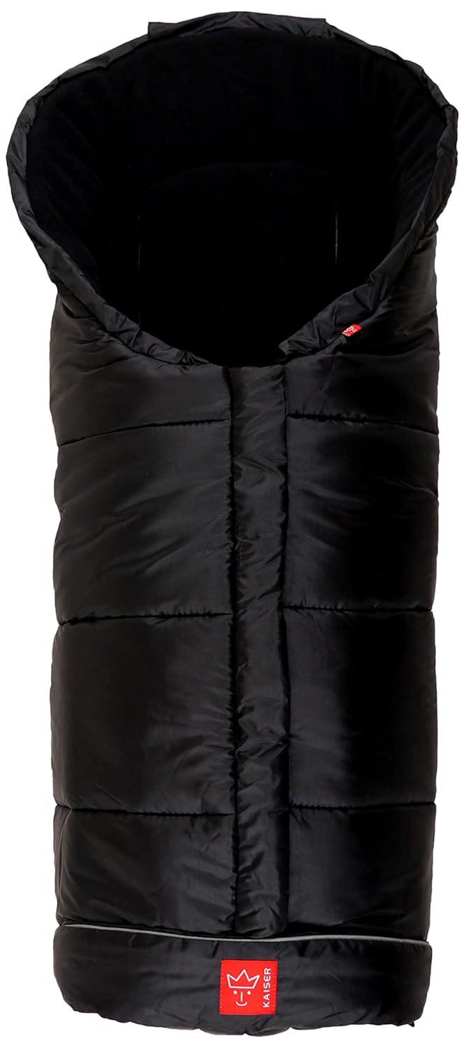Kaiser Naturfelle 6570825 - Fusssack "Iglu Thermo Fleece", Farbe: schwarz, Schwarz