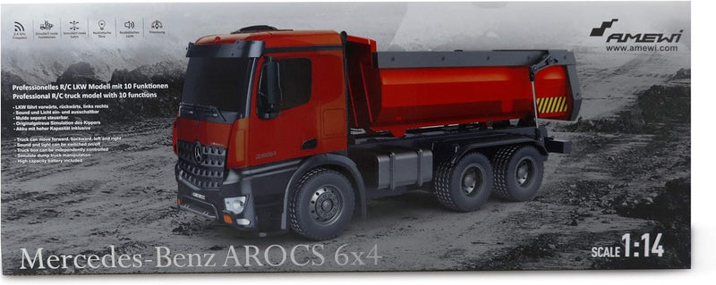 Amewi Mercedes-Benz 22407 Arocs Elektro RC Modell-LKW RTR Inkl. Akku und Ladegeraet