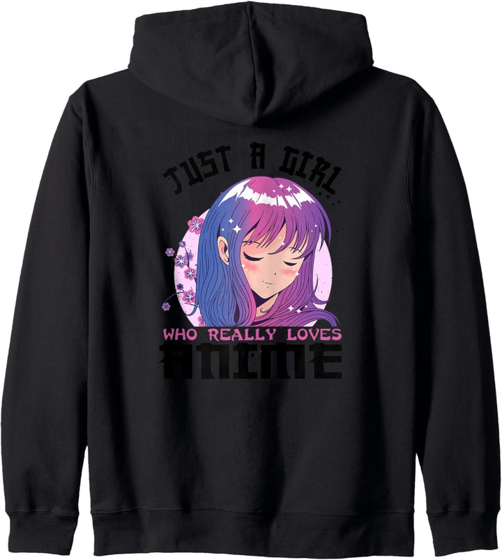 Anime-Geschenke für Teenager-Mädchen, nur ein Mädchen, das Anime liebt Kapuzenjacke
